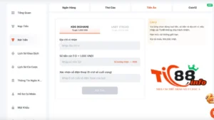 Hướng dẫn các bước rút tiền Tic88 về tài khoản nhanh chóng