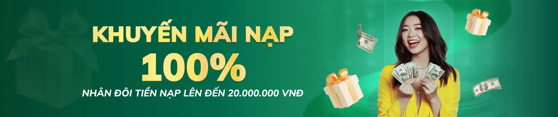 Khuyến mãi nạp 100%
