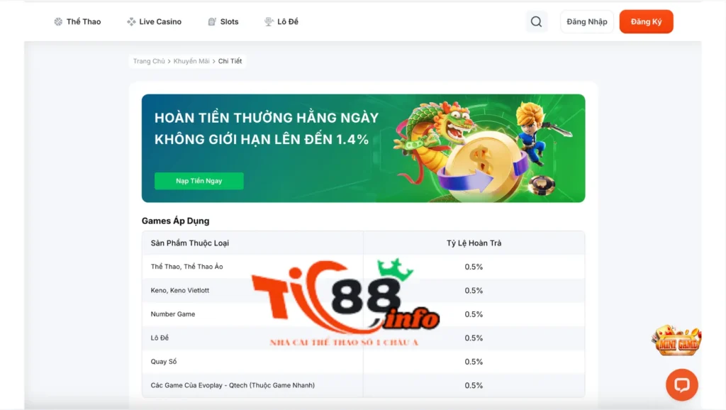 Những điều cần lưu ý khi tham gia khuyến mãi Tic88